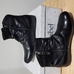 EU 36 Josef Seibel Double Zip Slouchy leather Boots